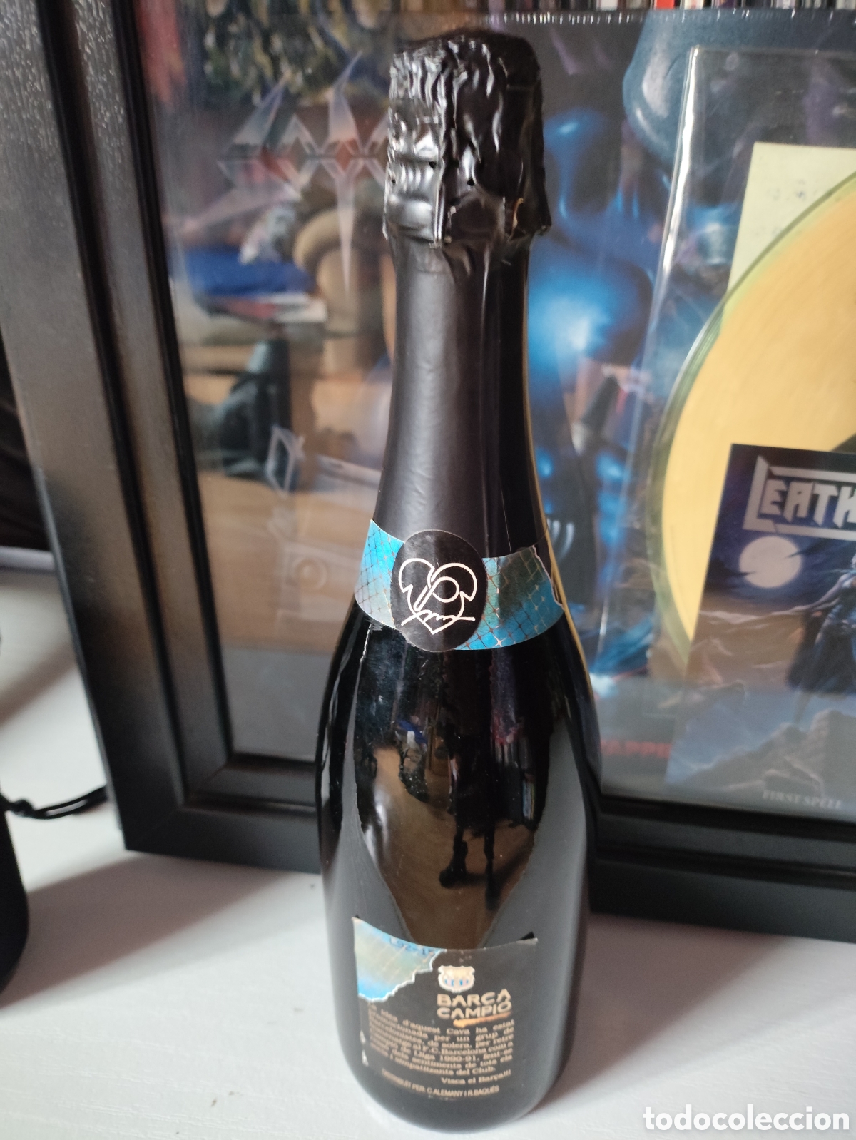 Coleccionismo de cava: Botella cava Bar&ccedil;a campio 1992 - Foto 2