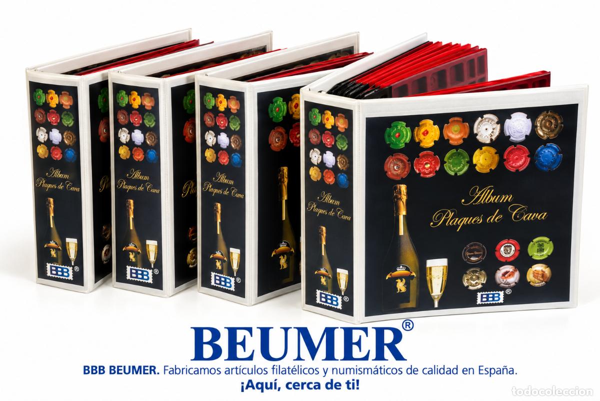 Coleccionismo de cava: Album placas cava BBB BEUMER modelo Supermamut con 7 hojas para 336 placas.