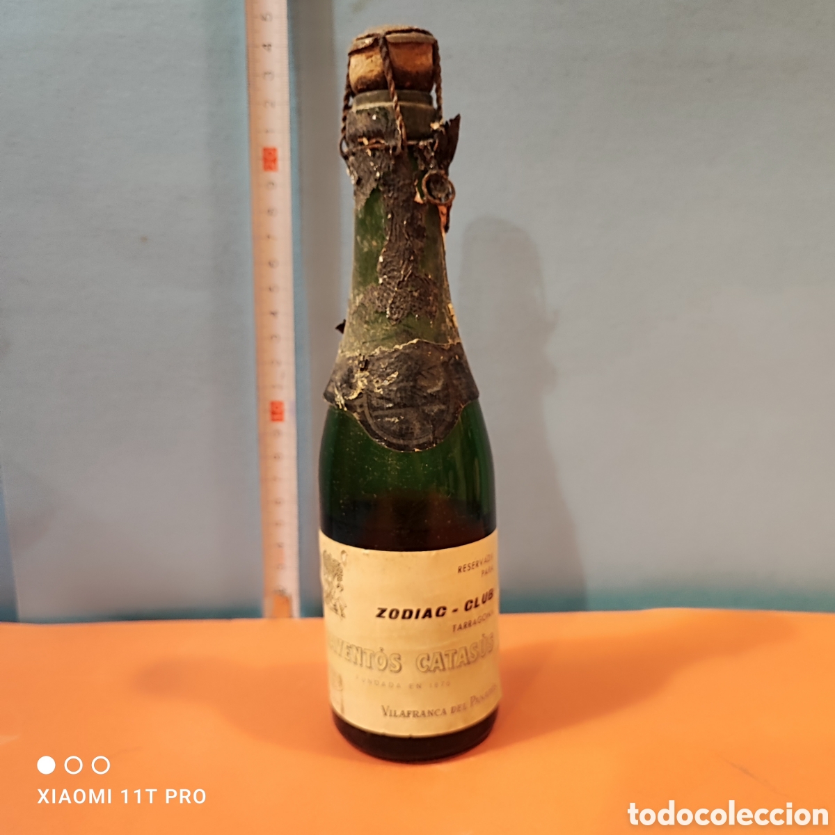 Collectionnisme de cava: Botell&iacute;n cava pitello discoteca Zodiac, Tarragona.