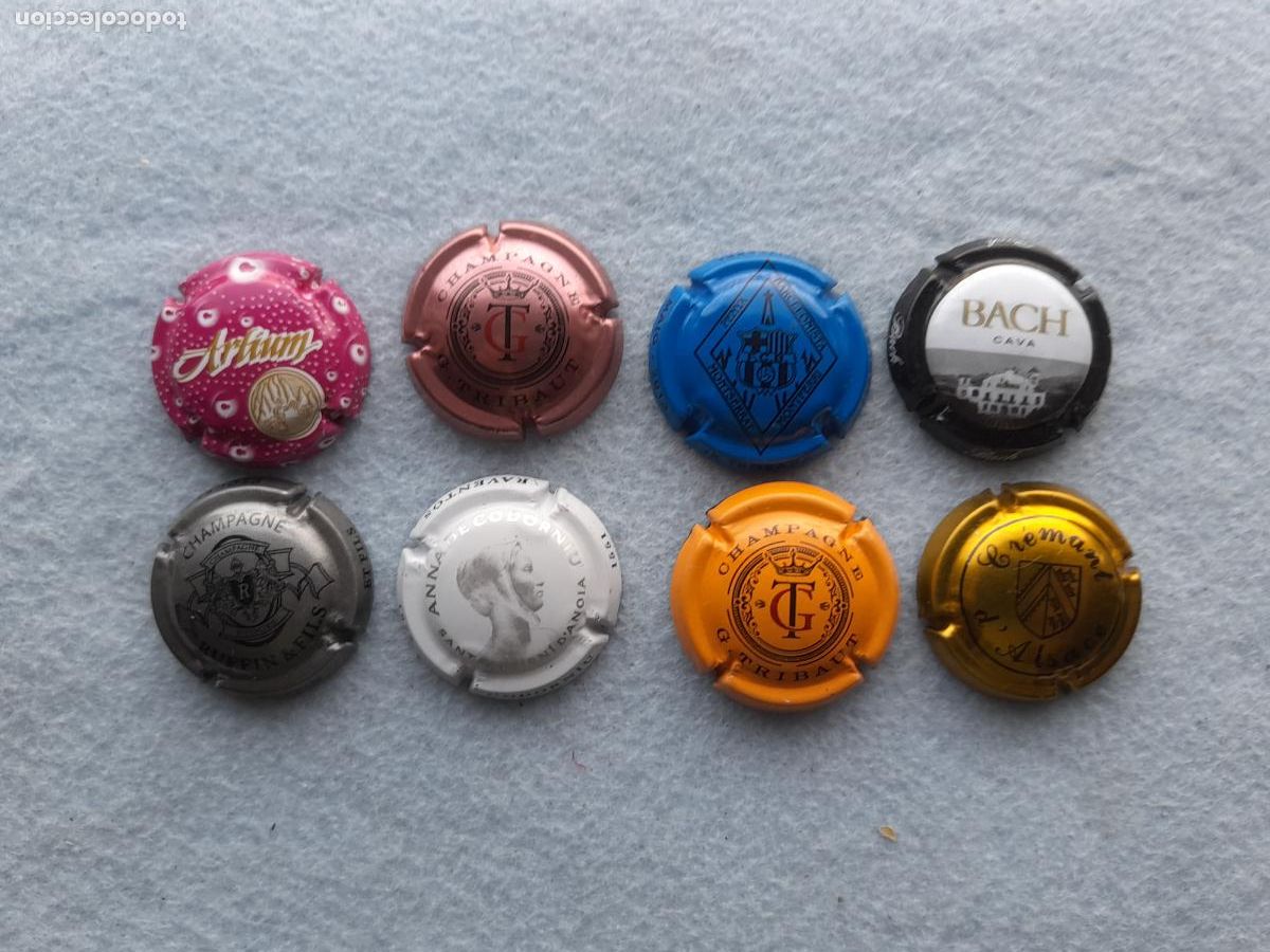 Collezionismo di cava: Lote de 8 Chapas de Cava.
