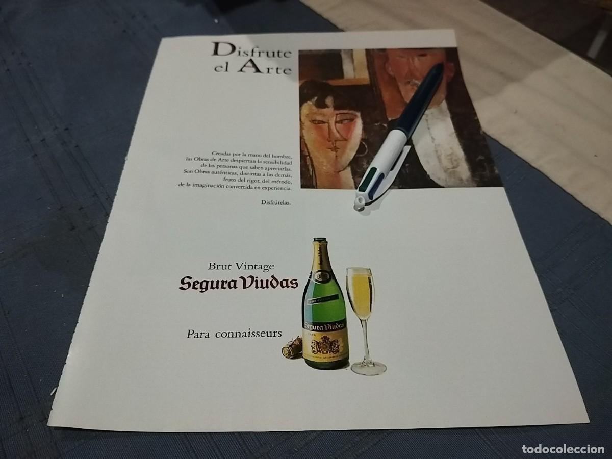 Sekt-Sammlung: SEGURA VIUDAS BRUT VINTAGE CHAMPAGNE CAVA SARK CLIPPING ANUNCIO PUBLICIDAD REVISTA 1990