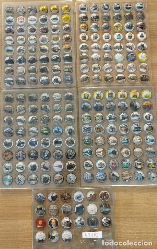 Coleccionismo de cava: Bonita colecci&oacute;n de 213 placas de Cava de FERROCARRILES y TRANVIAS.