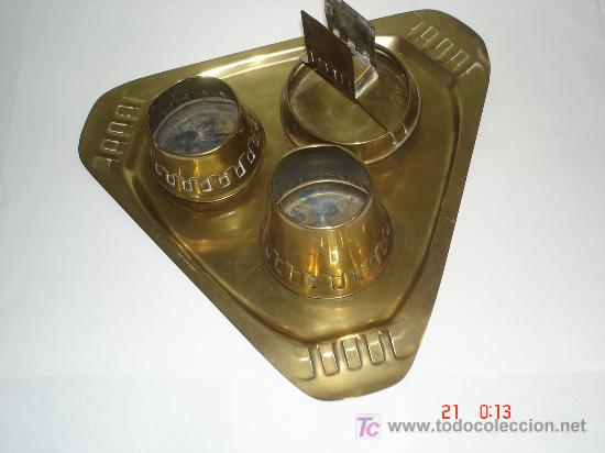 Ashtrays: JUEGO UTILES DE FUMADOR CON BANDEJA