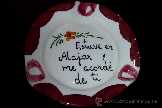 Ceniceros: Cenicero recuerdo de Alajar / Huelva - Foto 1