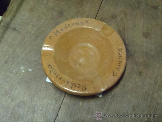 Ashtrays: CENICERO DE CERAMICA ANTIGUO RESTAURANTE EL MODERNO ZAMORA