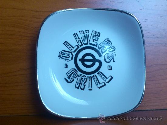 Aschenbecher: Cenicero de porcelana ( OLIVER'S GRILL ) MOAHSA Vigo