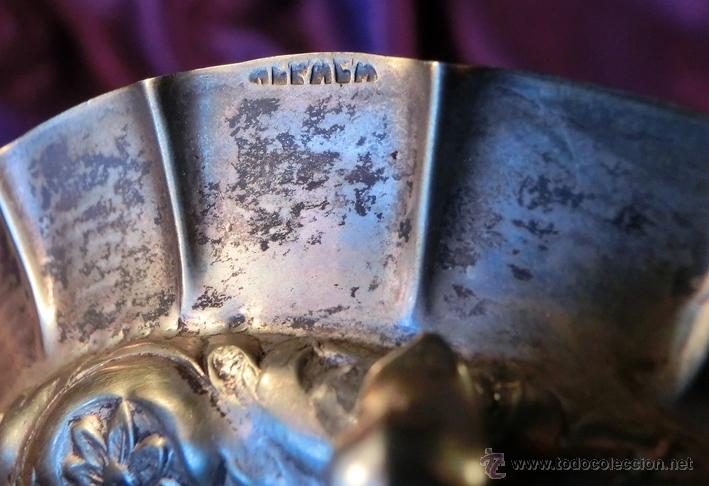 Ceniceros: CURIOSO CENICERO DE ALPACA. PATAS DRAG&Oacute;N - Foto 8