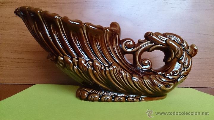 Cendriers: Cenicero antiguo en ceramica vidriada elegante y original .