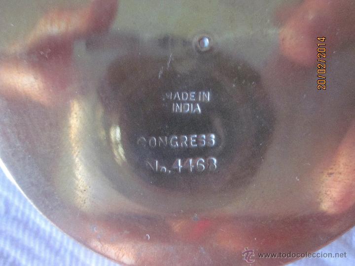 Ceniceros: PAR DE CENICEROS DE LAT&Oacute;N MACIZO - Foto 2