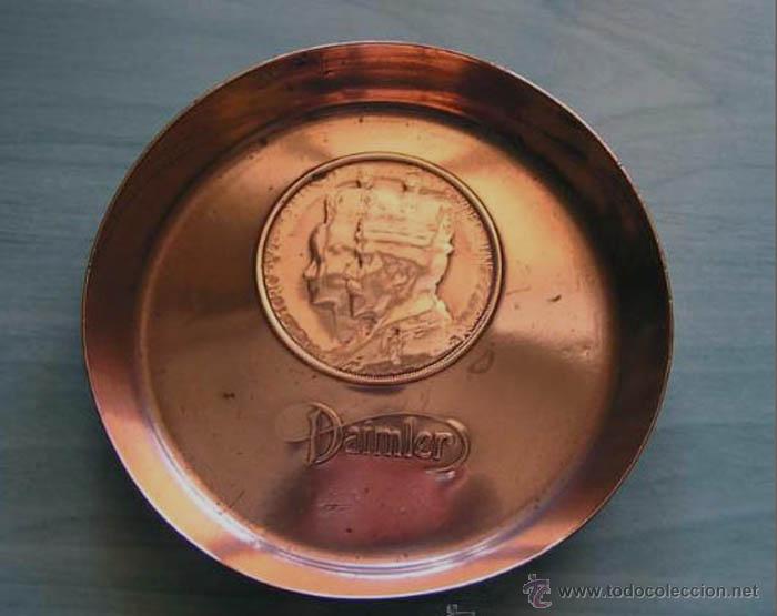 Aschenbecher: Daimler / Old Ashtray / Commemorative Coronation George V / 1911 / Original