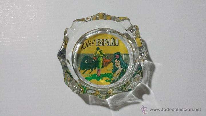Ceniceros: CENICERO DE CRISTAL RECUERDO DE ESPA&Ntilde;A - Foto 1