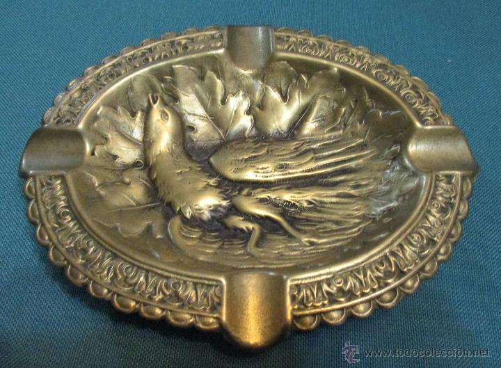 Ceniceros: CENICERO DE BRONCE CON PAJARO - Foto 1
