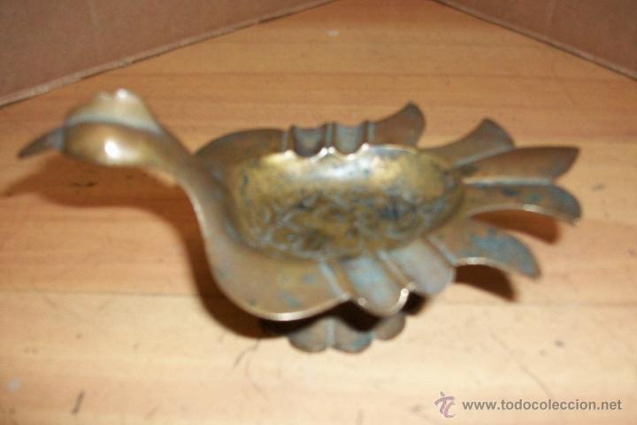 Ceniceros: ANTIGUO CENICERO DE BRONCE FORMA DE PALOMA - Foto 3