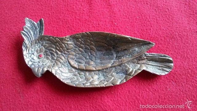 Cendriers: ANTIGUO CENICERO DE BRONCE 17CM X 6.5CM
