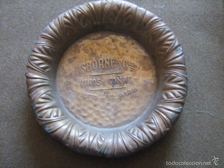 Ashtrays: ANTIGUO CENICERO PUBLICIDAD DE OSBORNE Y CIA VINOS Y CO&Ntilde;AC - PUERTO DE SANTA MARIA