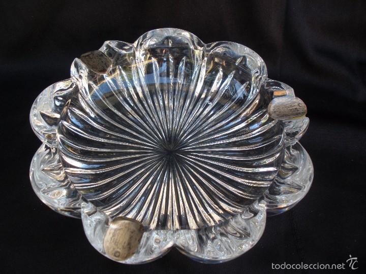 Ceniceros: Cenicero cristal y plata - Foto 2