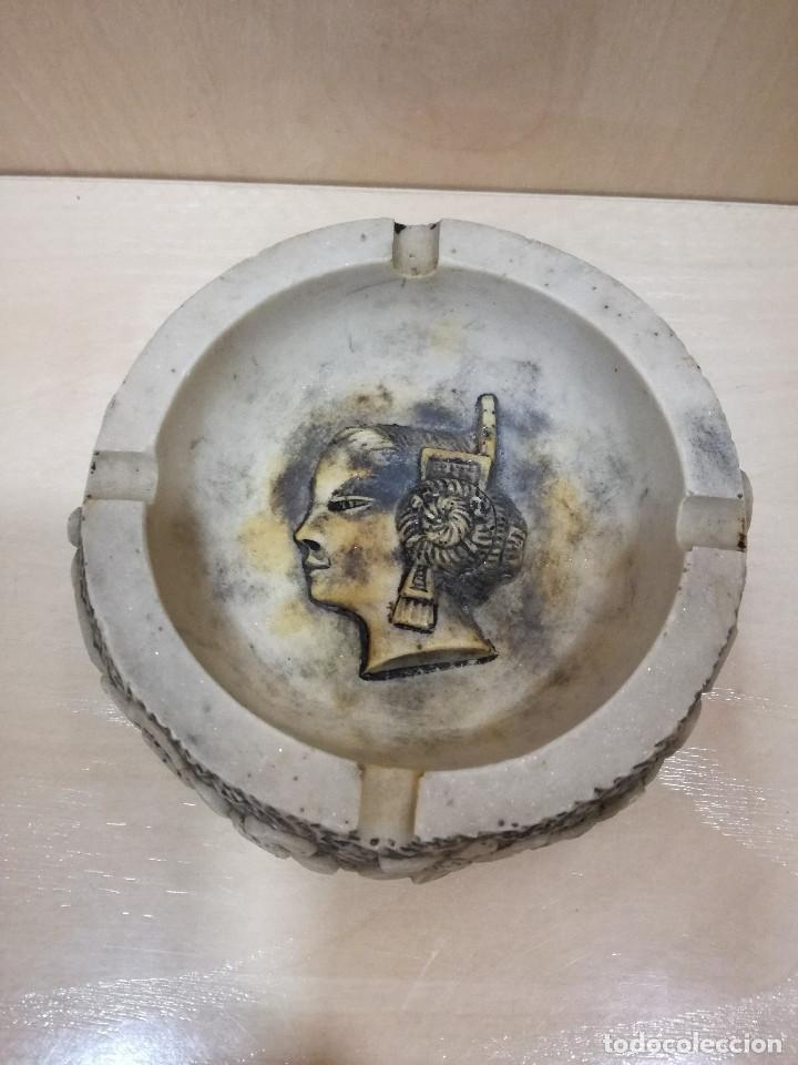 Ashtrays: CENICERO DE PIEDRA ARTIFICIAL - MOTIVO FALLERA MAYOR FALLAS VALENCIA