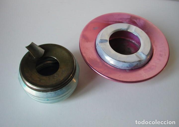 Cinzeiros: PAR DE CENICEROS DE ALUMINIO