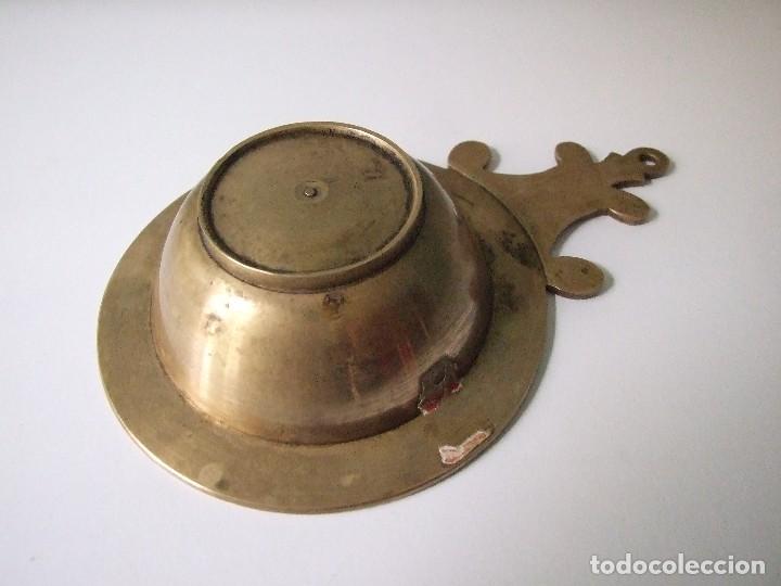Ceniceros: ANTIGUO CENICERO DE BRONCE - CIRCA 1945 - Foto 3