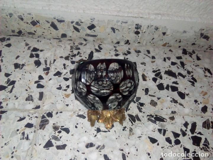 Cendriers: Cenicero antiguo de cristal de bohemia