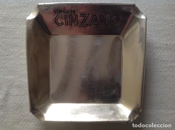 Ashtrays: CENICERO ANTIGUO METAL ALUMINIO DE VERMOUTH CINZANO