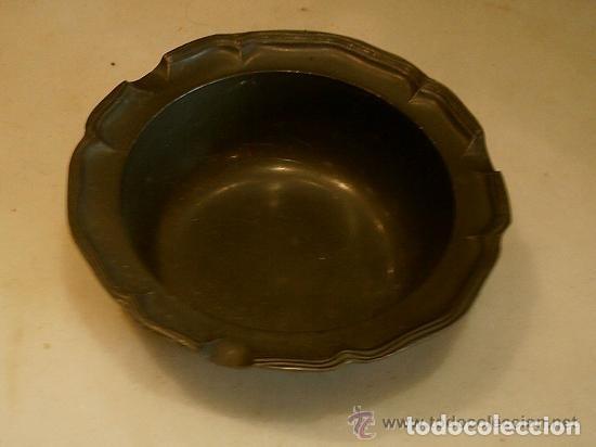 Ceniceros: CENICERO DE PELTRE ANTIGUO - Foto 3