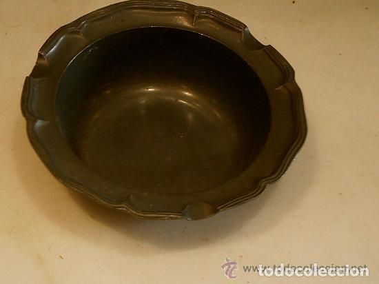 Ceniceros: CENICERO DE PELTRE ANTIGUO - Foto 4