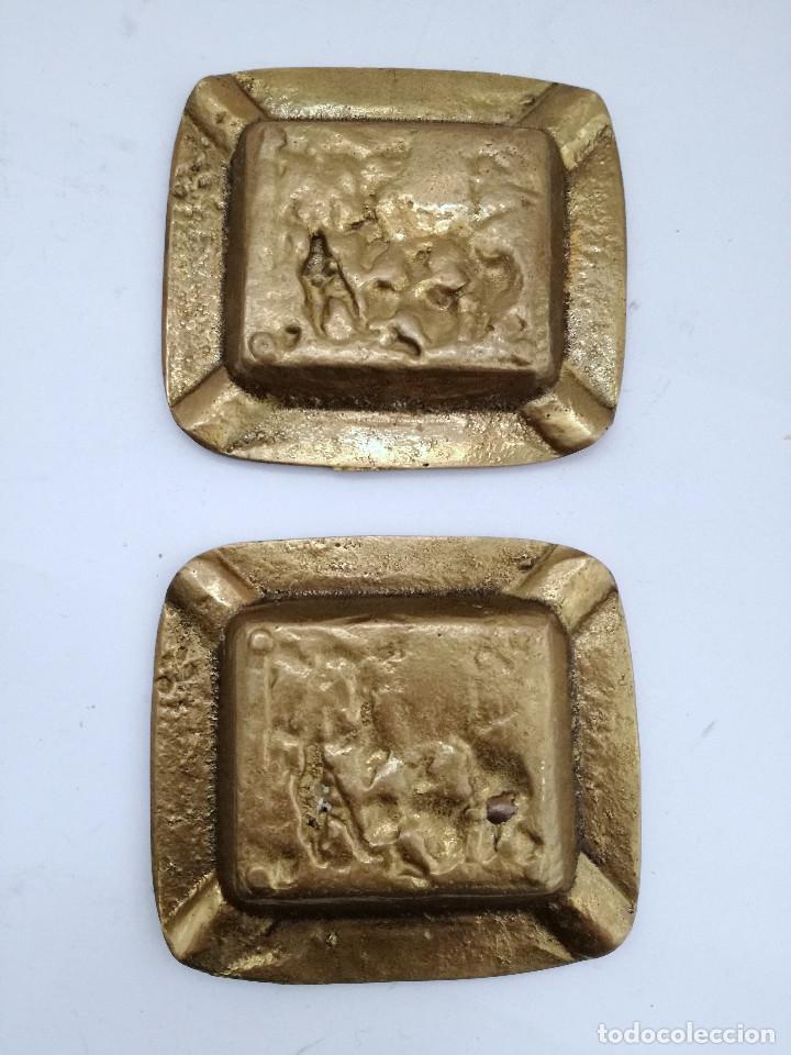 Ceniceros: ceniceros bronce macizo peque&ntilde;os - Foto 2