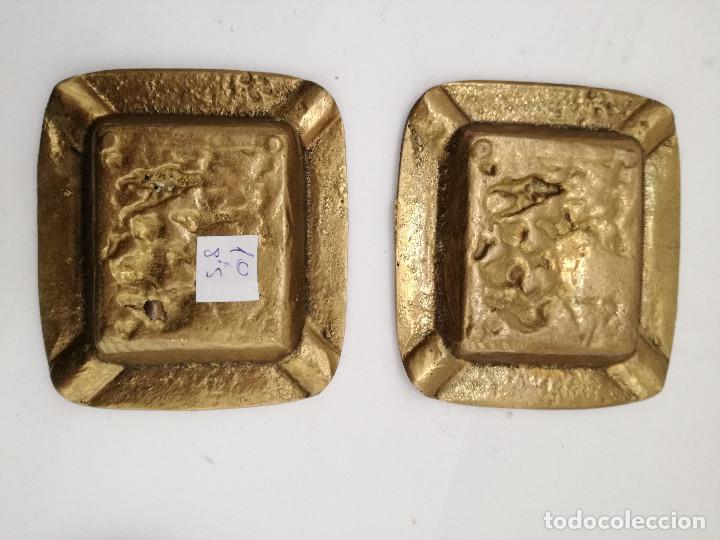 Ceniceros: ceniceros bronce macizo peque&ntilde;os - Foto 3