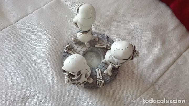 Ceniceros: RARO CENICERO CALAVERAS ESQUELETOS - Foto 3