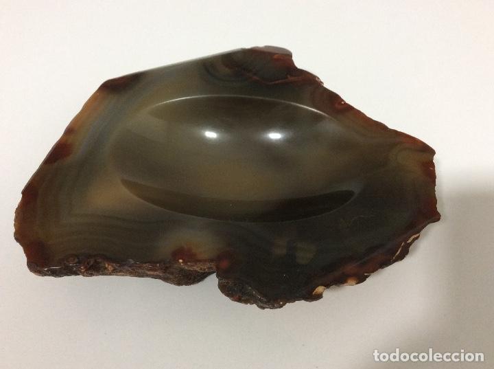 Ashtrays: CENICERO VINTAGE DE COLECCI&Oacute;N DE PIEDRA DE &Aacute;GATA PULIDA. PRECIOSA PIEZA. A&Ntilde;O 1976. VER FOTOS