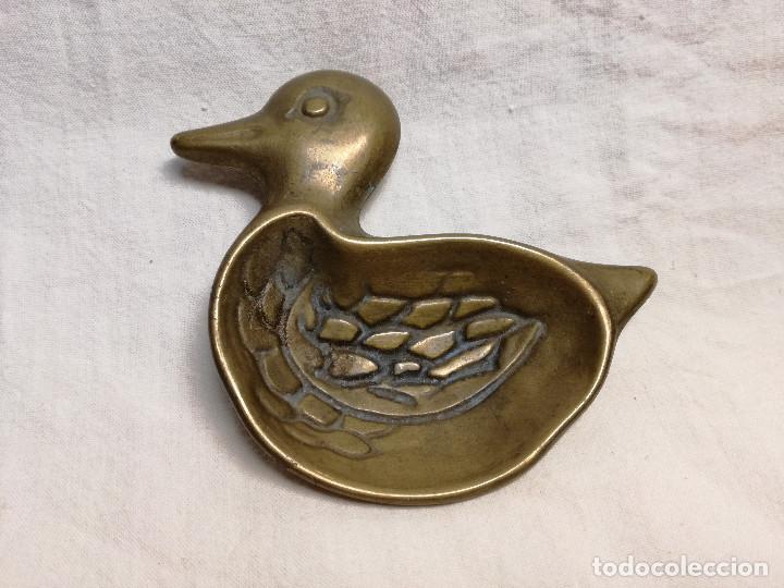 Cendriers: ANTIGUO CENICERO DE BRONCE / LATON - MOTIVO PATO