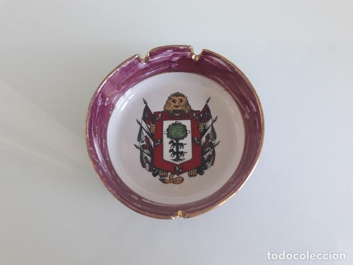 Cendriers: CENICERO DE PORCELANA DE LEY - ESCUDO DE BILBAO - Machin - Decoraciones REMA - Bilbao