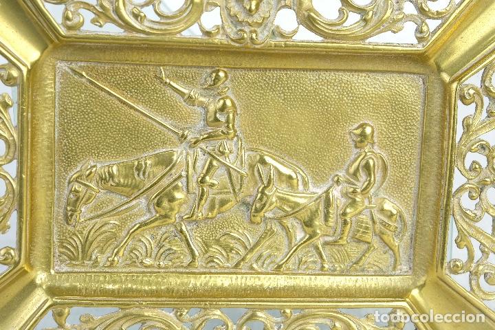 Ceniceros: Cenicero en bronce con relieve El Quijote - Foto 3