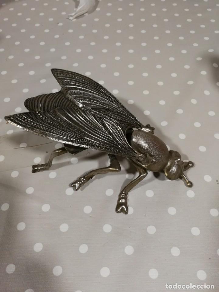Cendriers: CENICERO MOSCA METAL VINTAGE A&Ntilde;OS 60-70. 18 cm HECHO EN ESPA&Ntilde;A