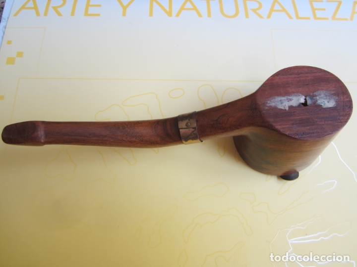 Ceniceros: cenicero en forma de pipa de buena madera - Foto 2