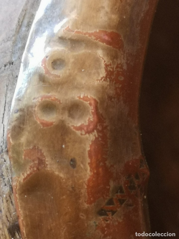 Ceniceros: Cenicero antiguo en metal y madera marcado 1882 - Foto 2 - 175127110