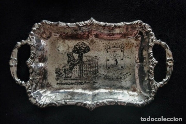 Ceniceros: Cenicero plateado vintage - Foto 1