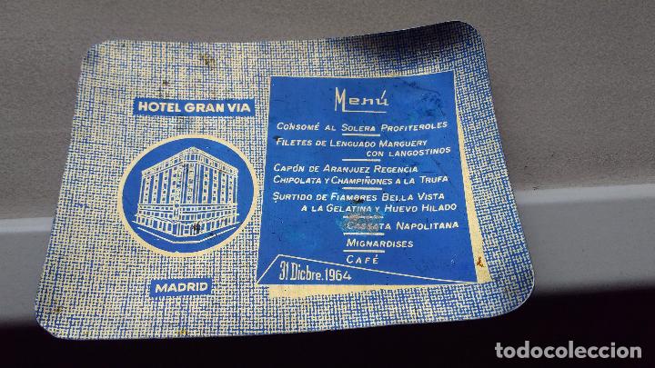 Ceniceros: RARISIMO CENICERO MENU 1964 - Foto 1