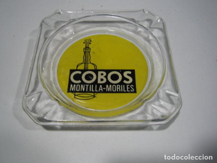 Cendriers: Antiguo cenicero con publicidad. Bodegas Cobos. Montilla