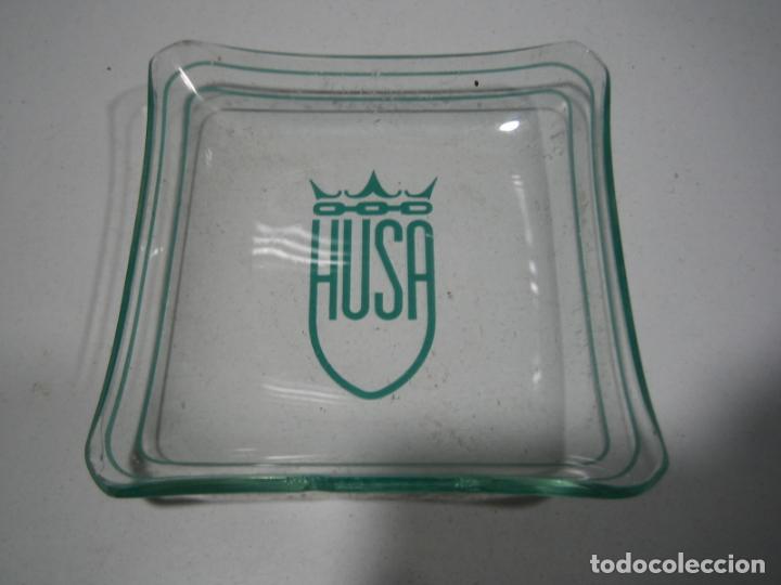 Cendriers: Antiguo cenicero con publicidad. Husa