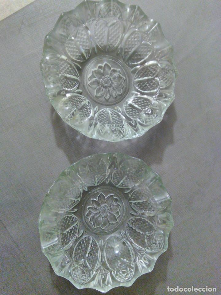 Ceniceros: Pareja de ceniceros de cristal tallado. - Foto 1