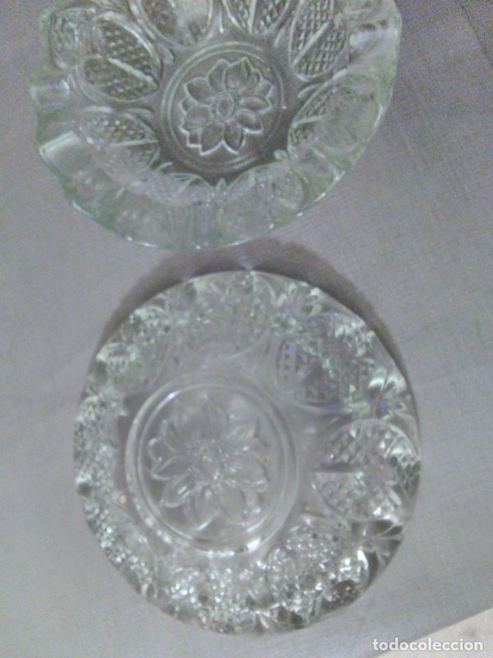 Ceniceros: Pareja de ceniceros de cristal tallado. - Foto 4