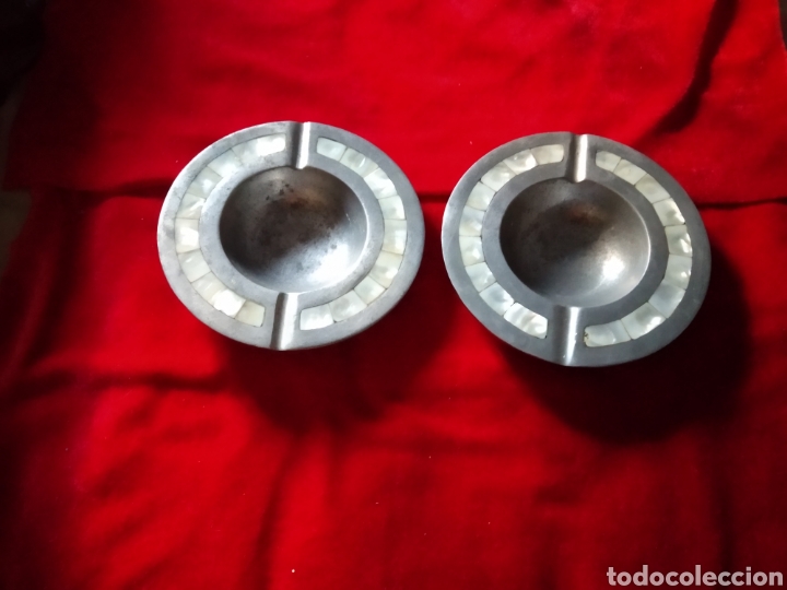 2 Ceniceros aluminio y nacar