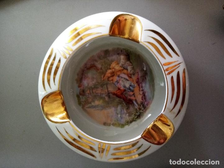 Cendriers: Cenicero cer&aacute;mica antiguo. Porcelana.