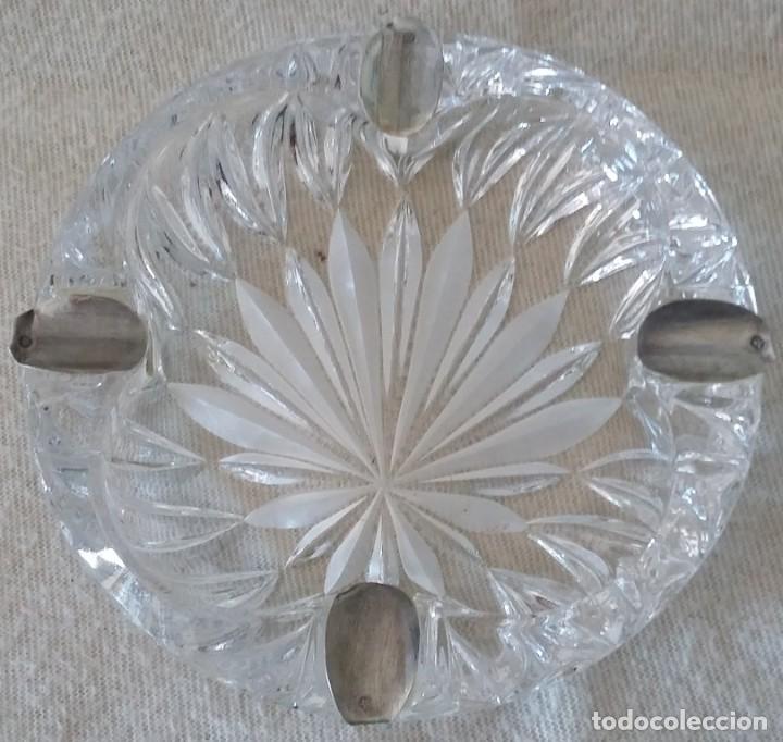Ceniceros: Cenicero Cristal de Roca y Plata - Foto 1