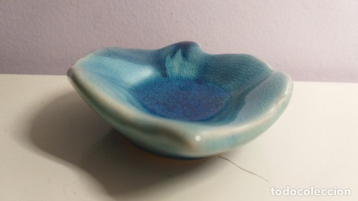 Ceniceros: Cenicero con forma de hoja. Azul - Foto 4