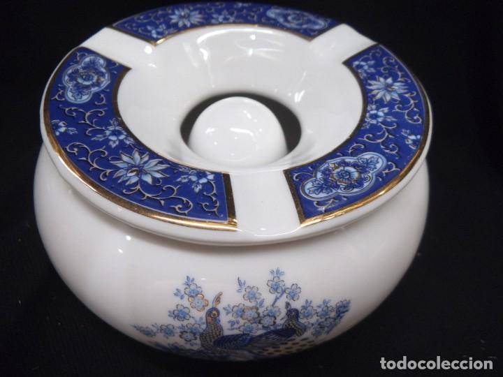 Ceniceros: CENICERO DE AGUA ( PORCELANA ) AZUL