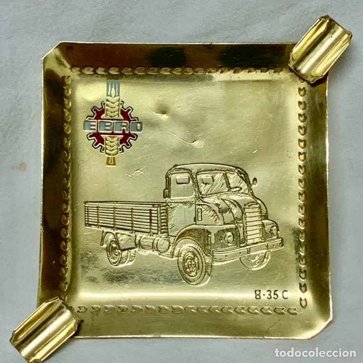 Cendriers: CENICERO EBRO CAMION B 35 C MOTOR IBERICA EN BRONCE LATON B-35C
