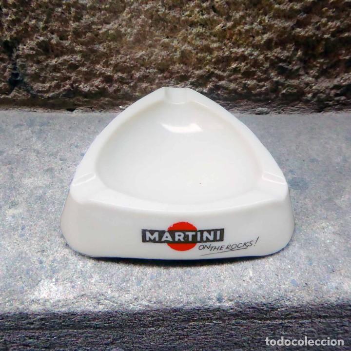 Ceniceros: Cenicero cristal opalina Martini, 60s - Foto 2
